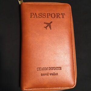 NWOT Faux Leather Passport Holder/Wallet
